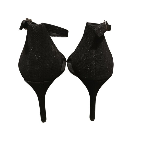 NEW H Halston Women's‎ Maui Open-Toe Ankle-Strap Sparkle Dress Sandals Black 8 - Picture 6 of 10